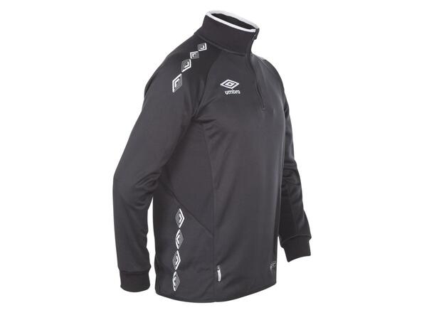UMBRO UX-1 Half Zip Jr Svart/Vit 164 Träningströja med krage 
